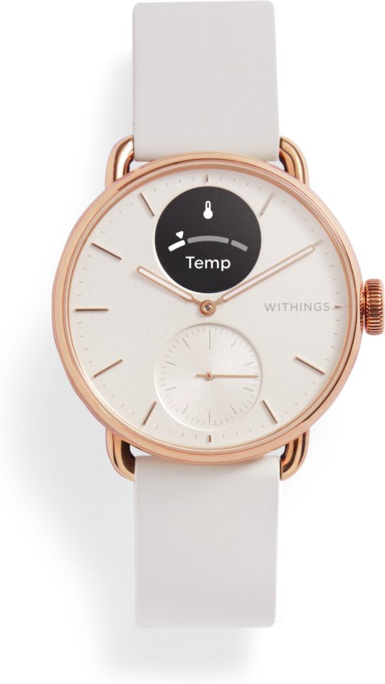 Withings Scanwatch 2 älykello, 38 mm, ruusukulta