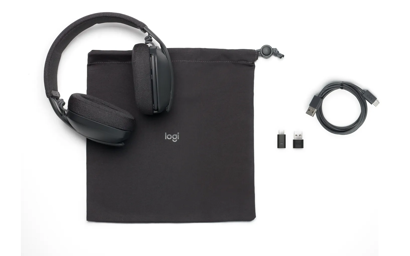 Logitech Zone Vibe trådlösa hörlurar, grafit