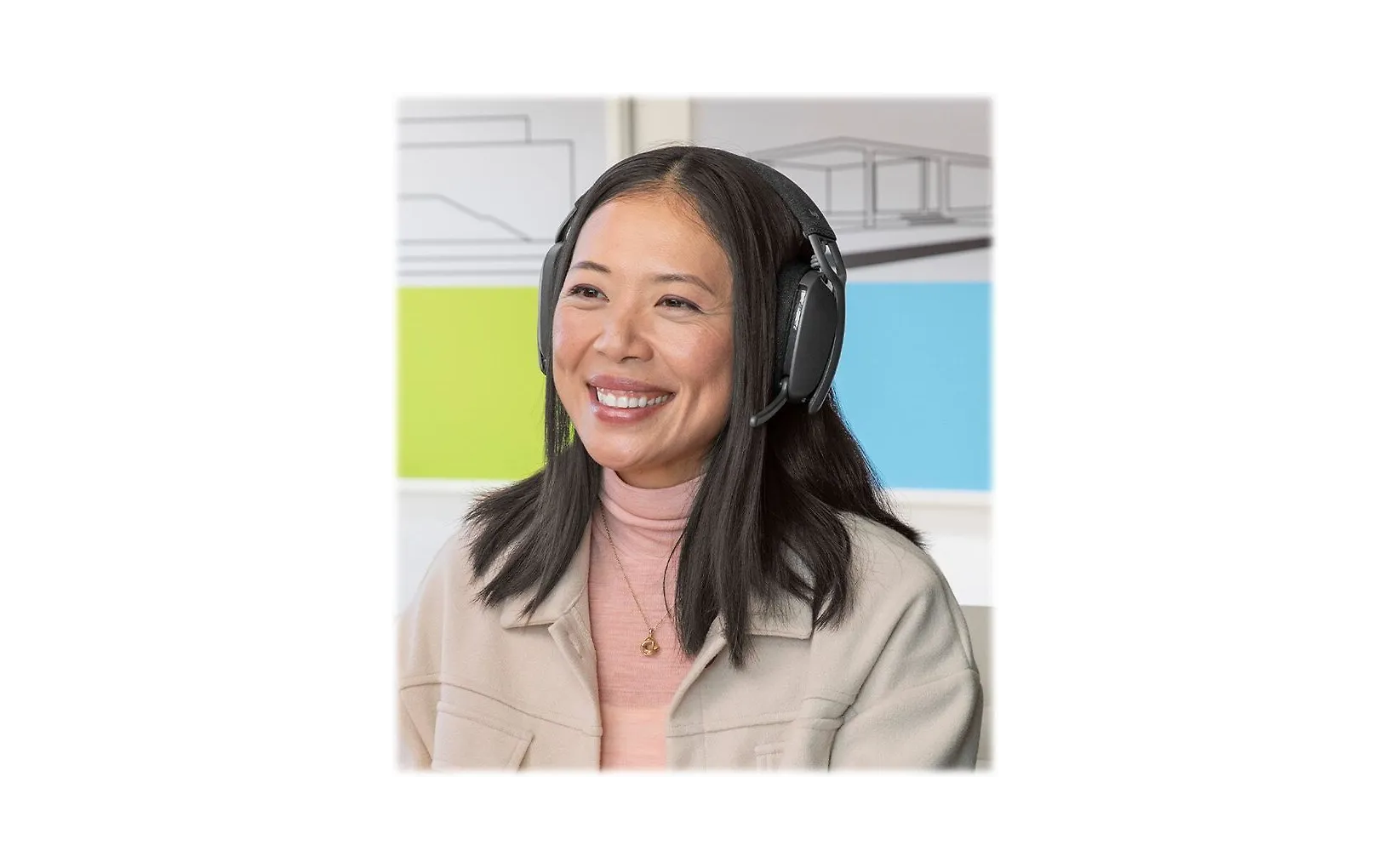 Logitech Zone Vibe trådlösa hörlurar, grafit