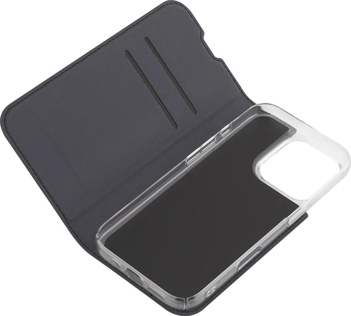 FoneKit BookCase -suojakotelo, iPhone 16 Pro, musta