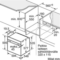 Bosch HBG7221B1 Serie 8 erillisuuni, musta – 9
