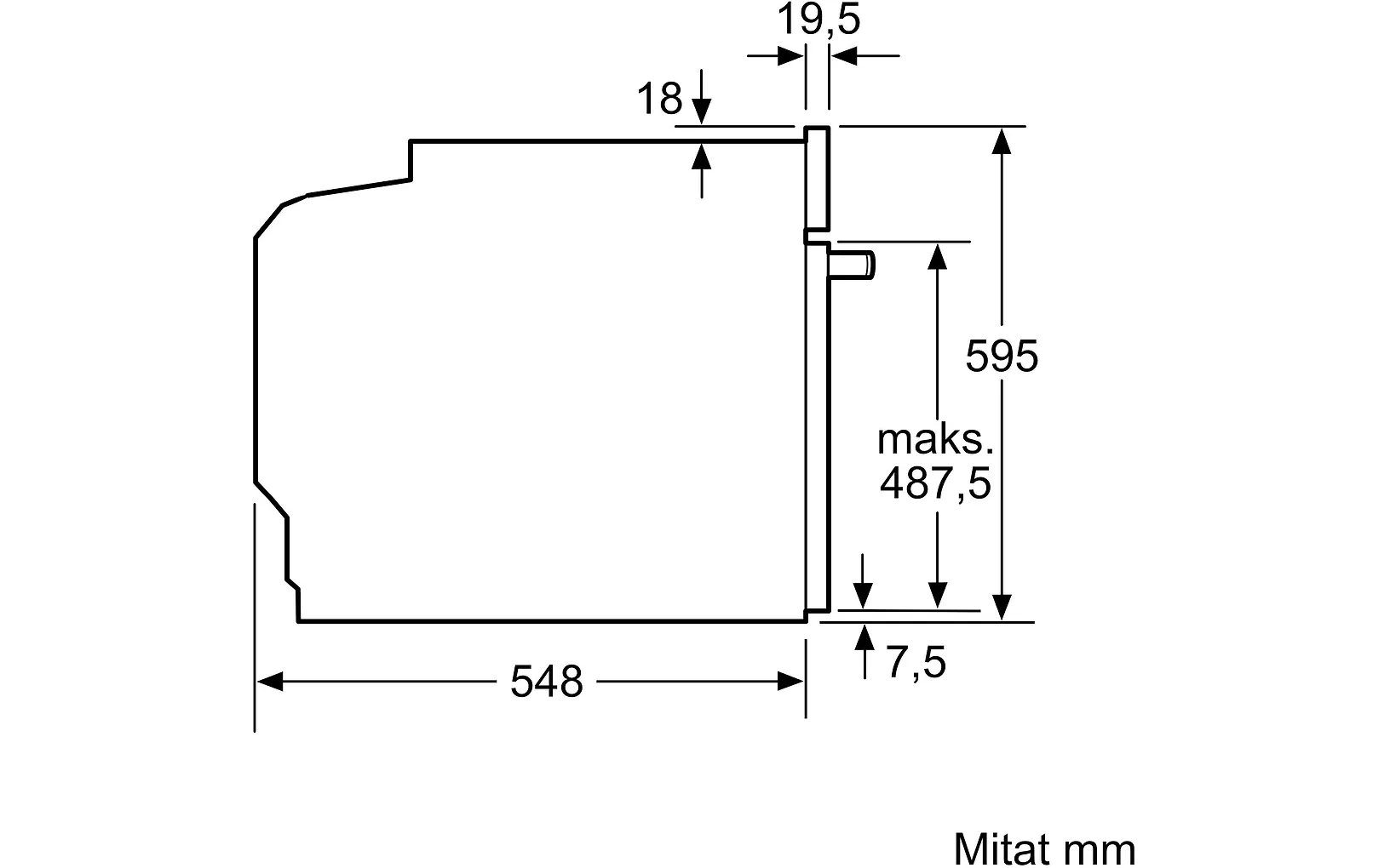 Bosch HBG7721B1 Serie 8 erillisuuni, musta