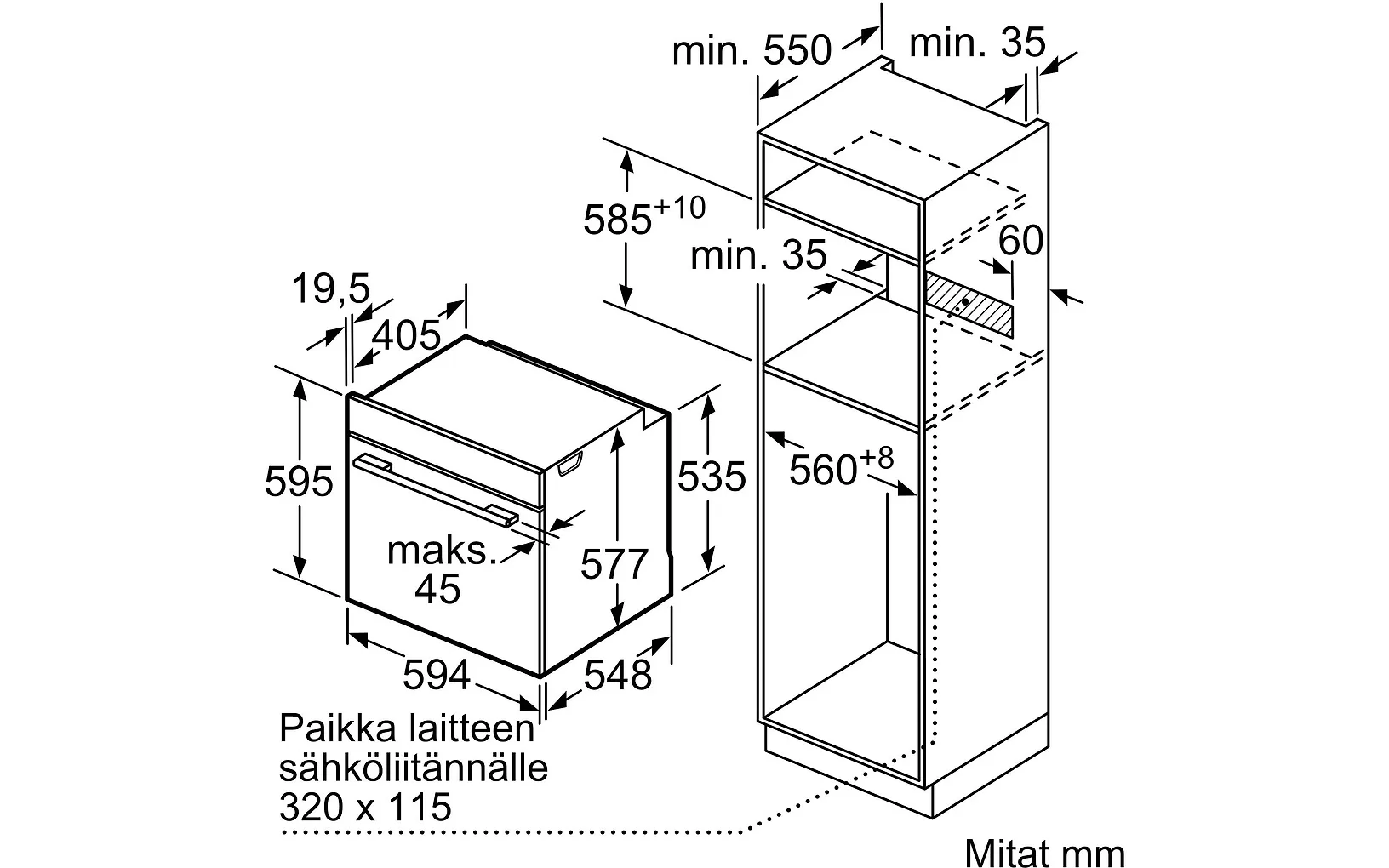 Bosch HBG7721B1 Serie 8 erillisuuni, musta