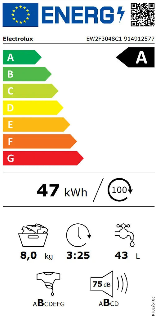 Electrolux EW2F3048C1 TimeCare 500 tvättmaskin