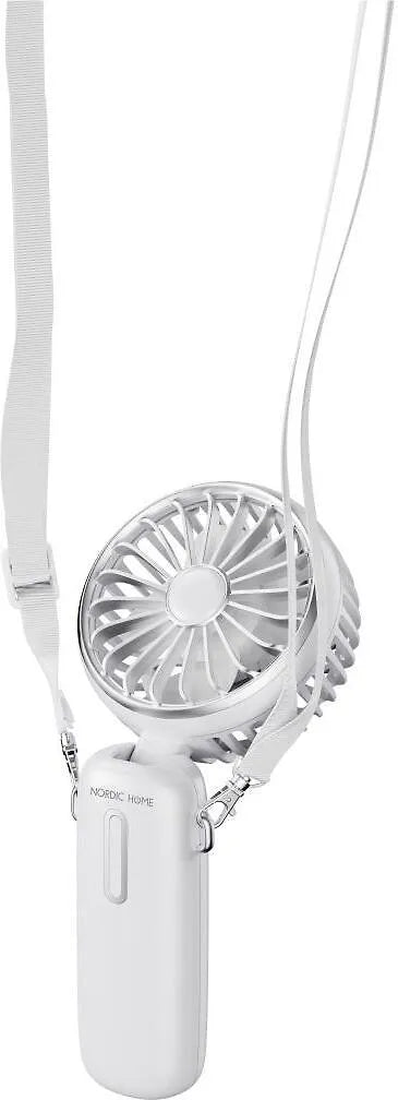 Nordic Home -kannettava tuuletin kantohihnalla, USB-C ladattava