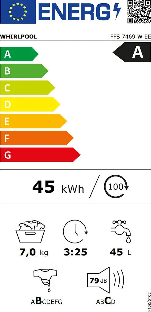 Whirlpool FFS 7469 W EE -pyykinpesukone