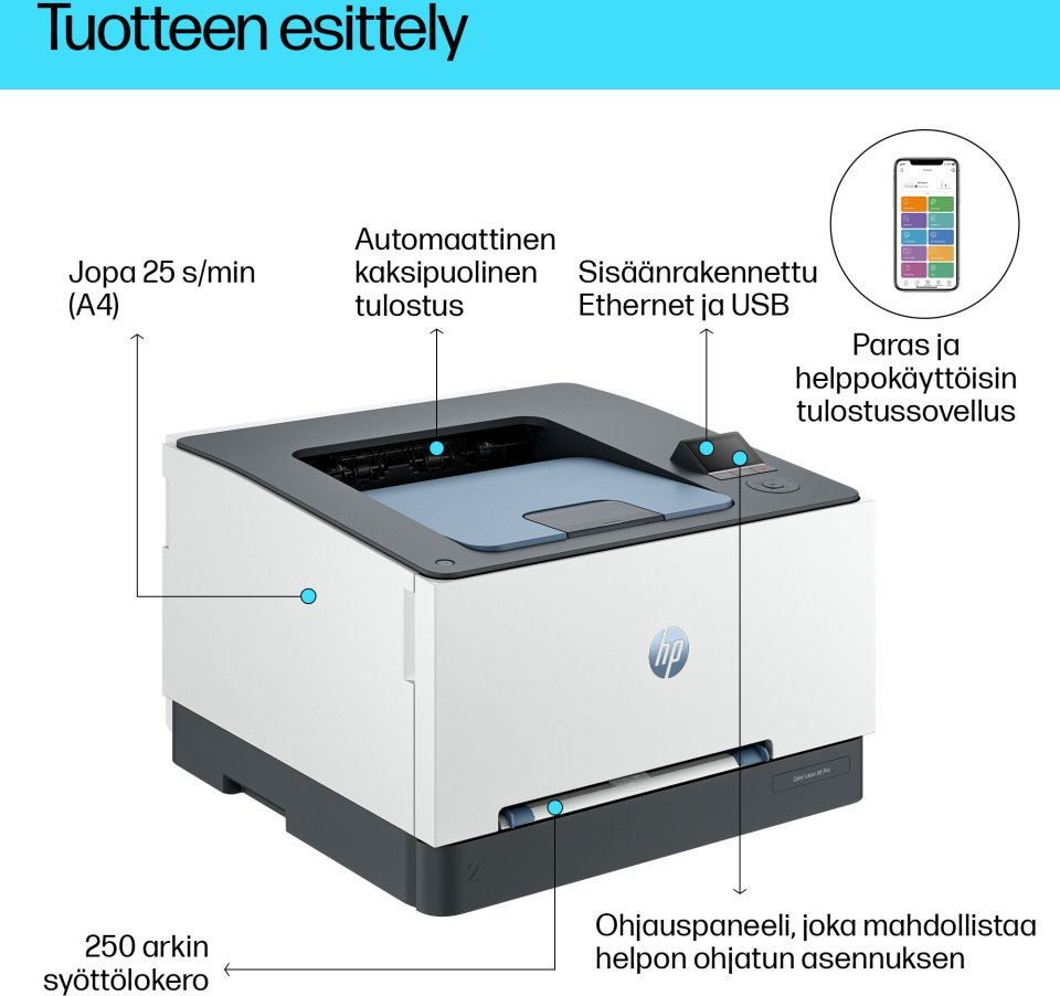HP Color LaserJet Pro 3202dn -värilasertulostin