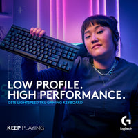 Logitech G515 LIGHTSPEED TKL -pelinäppäimistö, musta, Linear-kytkimet – kuva 5