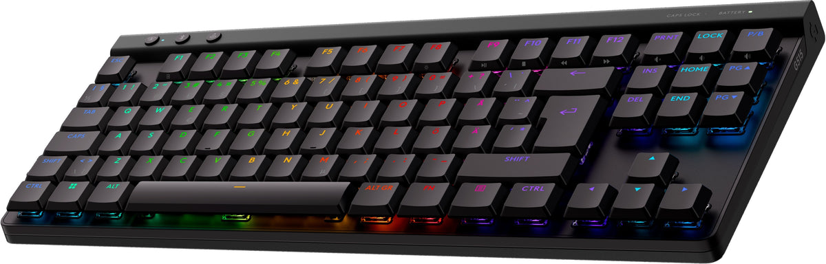 Logitech G515 LIGHTSPEED TKL -pelinäppäimistö, musta, Linear-kytkimet – kuva 3