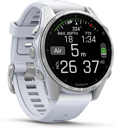 Garmin Fenix 8 -urheilukello, 43 mm, valkoinen