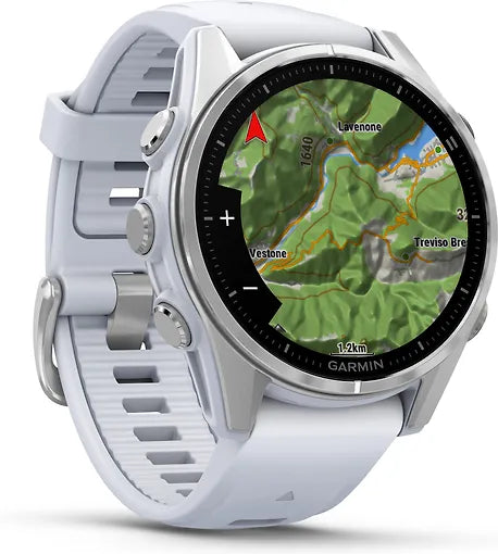 Garmin Fenix 8 -urheilukello, 43 mm, valkoinen