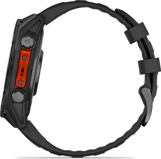 Garmin Fenix 8 -urheilukello, 47 mm, teräksenharmaa / musta