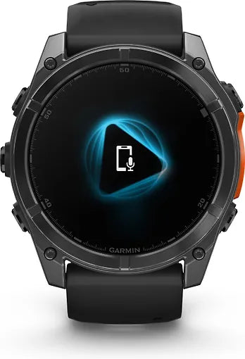 Garmin Fenix 8 -urheilukello, 51 mm, teräksenharmaa / musta