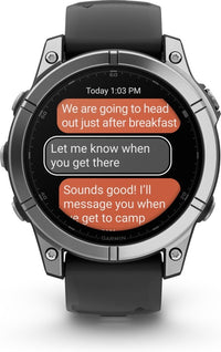 Garmin Fenix E -urheilukello, 47 mm, ruostumaton teräs / musta