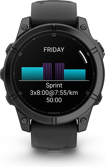 Garmin Fenix E -urheilukello, 47 mm, teräksenharmaa / musta – kuva 4
