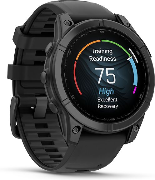 Garmin Fenix E -urheilukello, 47 mm, teräksenharmaa / musta – kuva 6