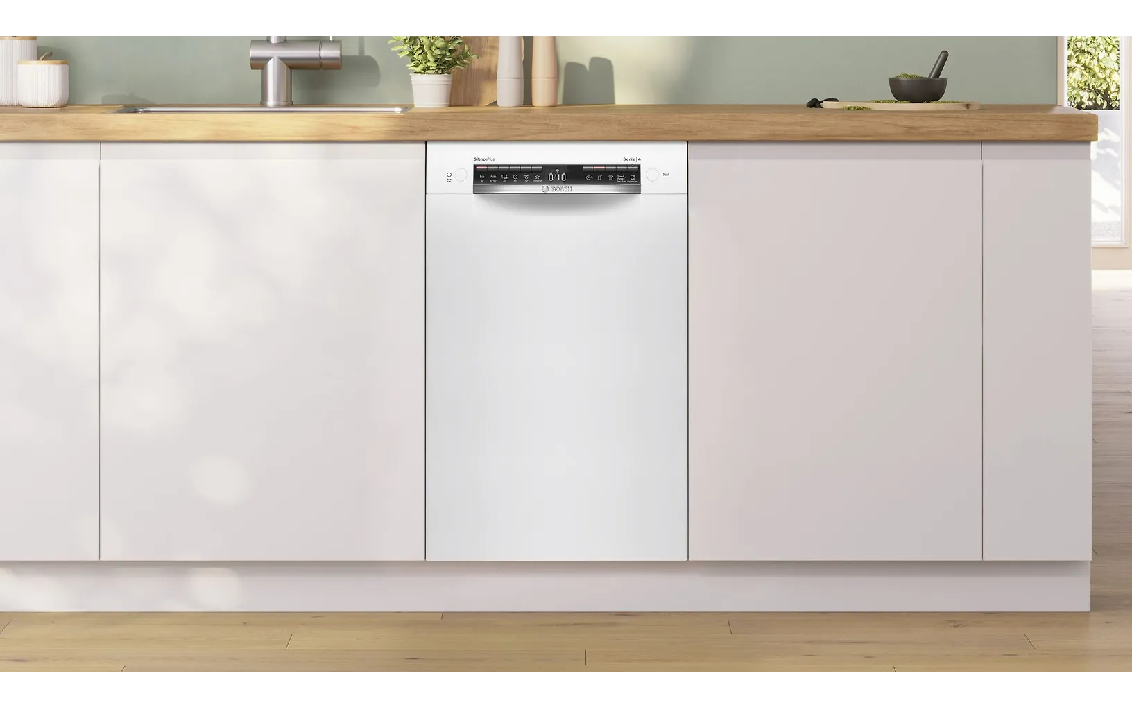 Bosch SPU4HMW01S Serie 4 diskmaskin, vit