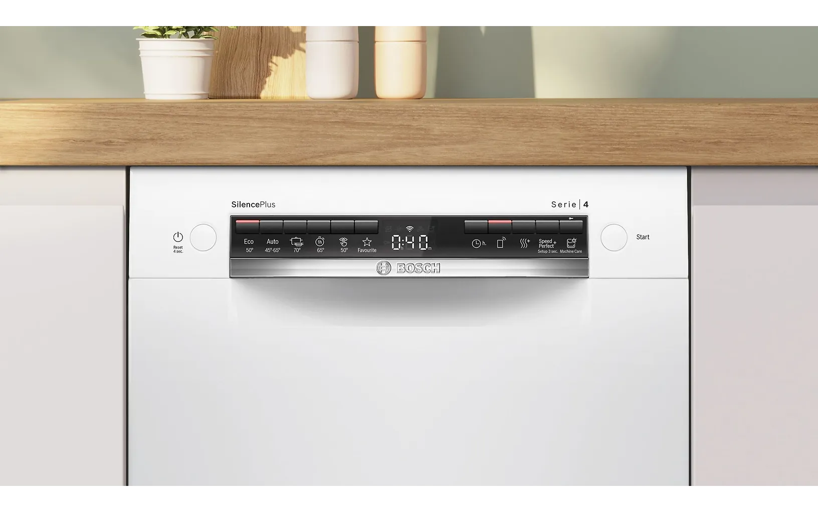 Bosch SPU4HMW01S Serie 4 diskmaskin, vit