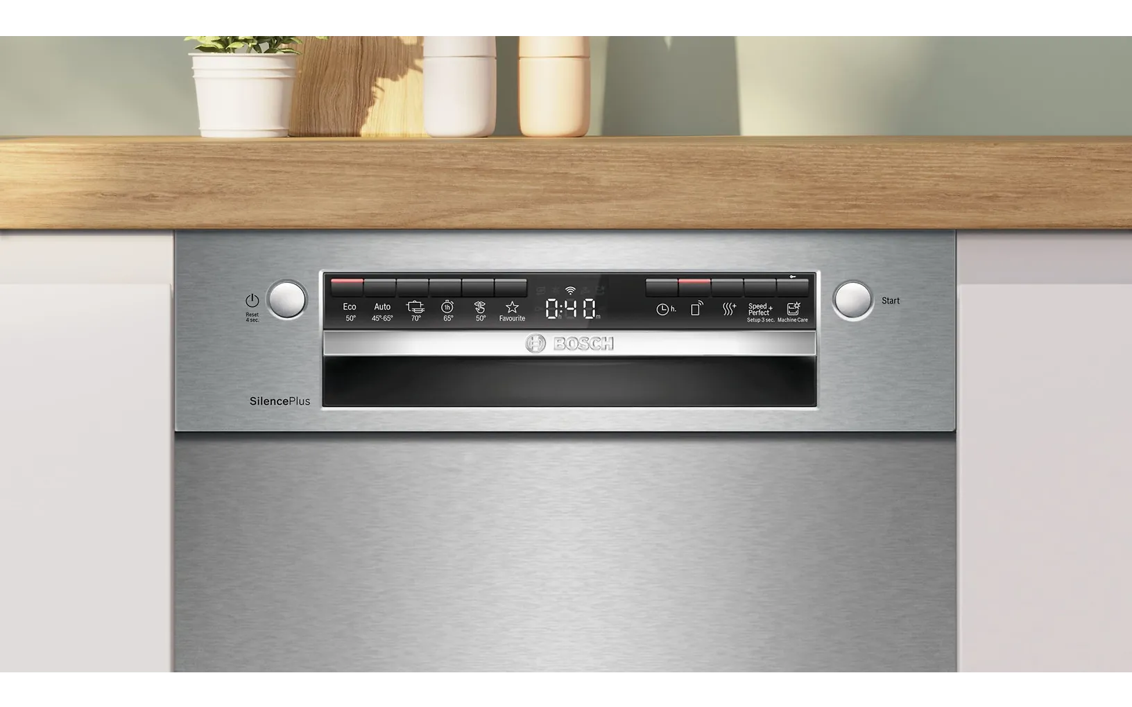 Bosch SPU4HMS10E Serie 4 diskmaskin, stål