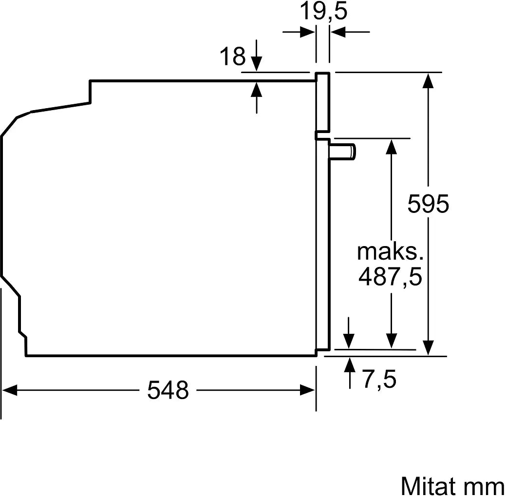 Siemens HB672GBS1S iQ700 erillisuuni, teräs