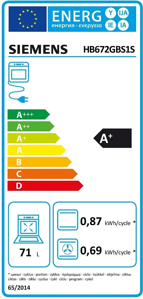 Siemens HB672GBS1S iQ700 erillisuuni, teräs