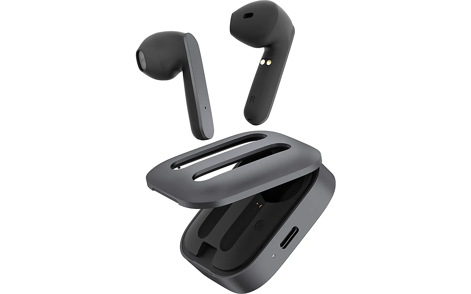 ProCaster TW12 Pocket täysin langattomat nappikuulokkeet, gun metal grey