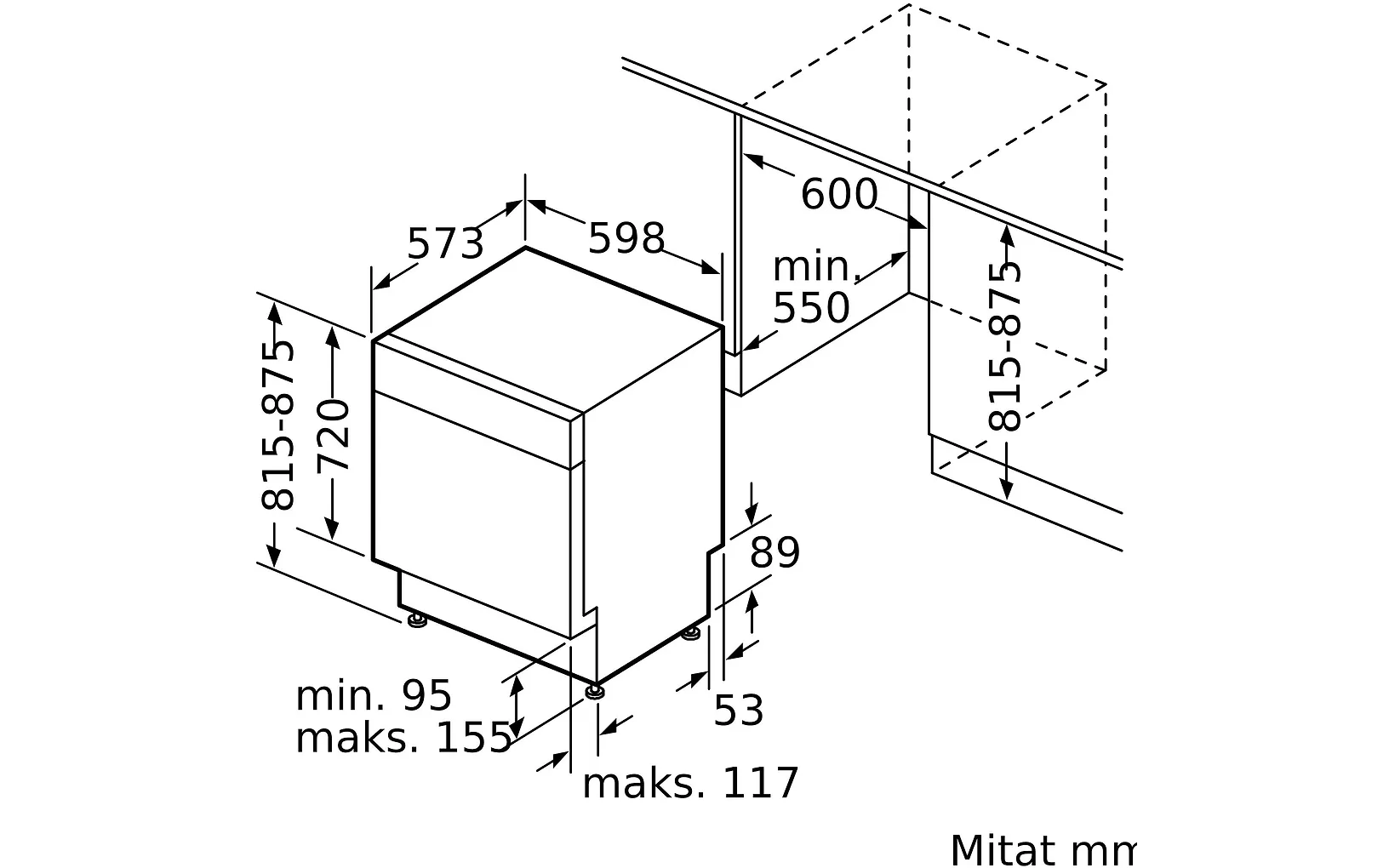 Bosch SMU4HAI01S Serie 4 diskmaskin, stål