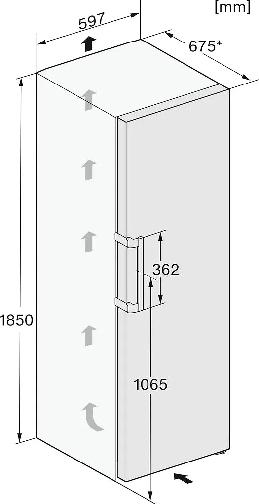 Miele KS 4383 DD kylskåp, stål