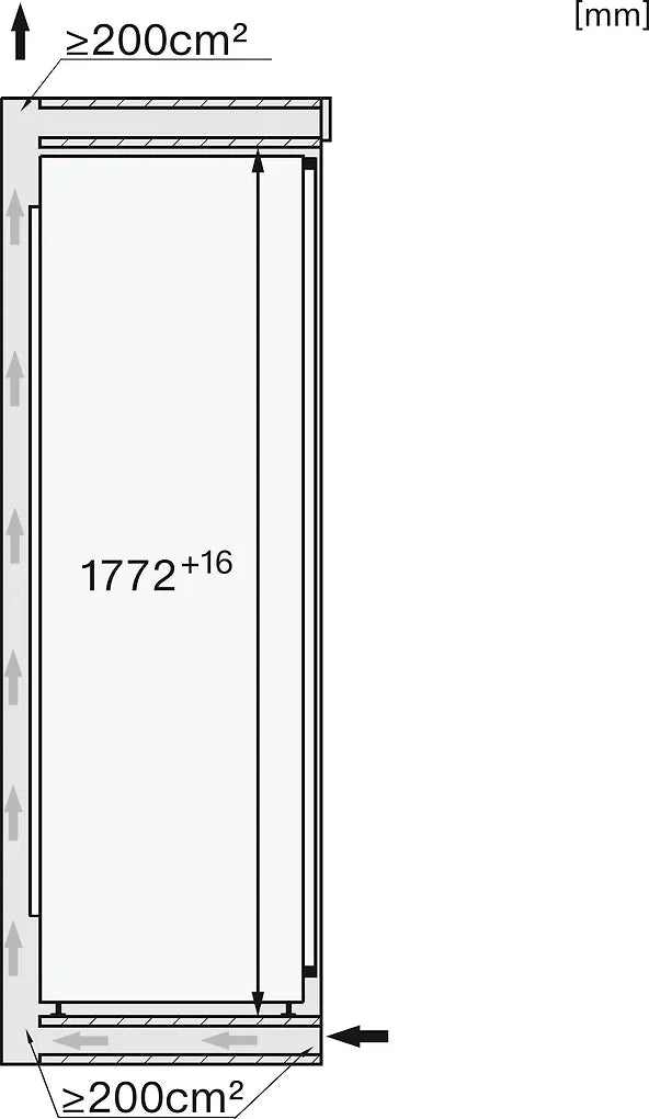 Miele K 7747 C 125 GalaEdition jääkaappi, integroitava