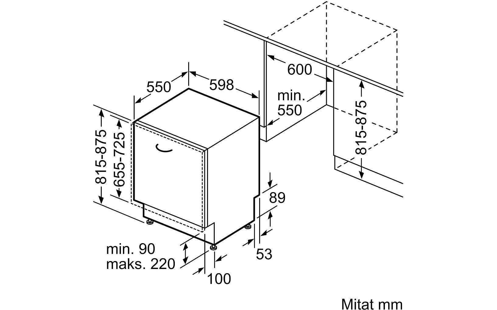 Bosch SMV4HAX19E Serie 4 diskmaskin, integrerad