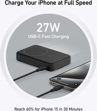 Anker MagGo Power Bank (10K) -varavirtalähde, 10 000 mAh, musta