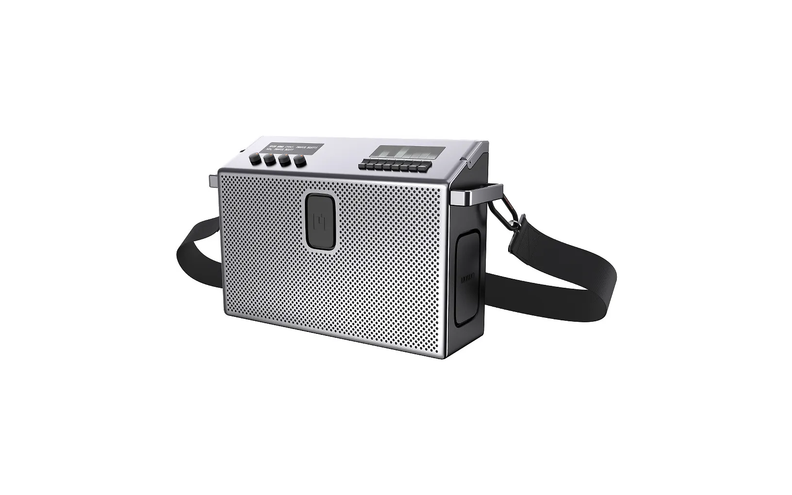 Mondo Speaker -Bluetooth-kaiutin, hopea/musta