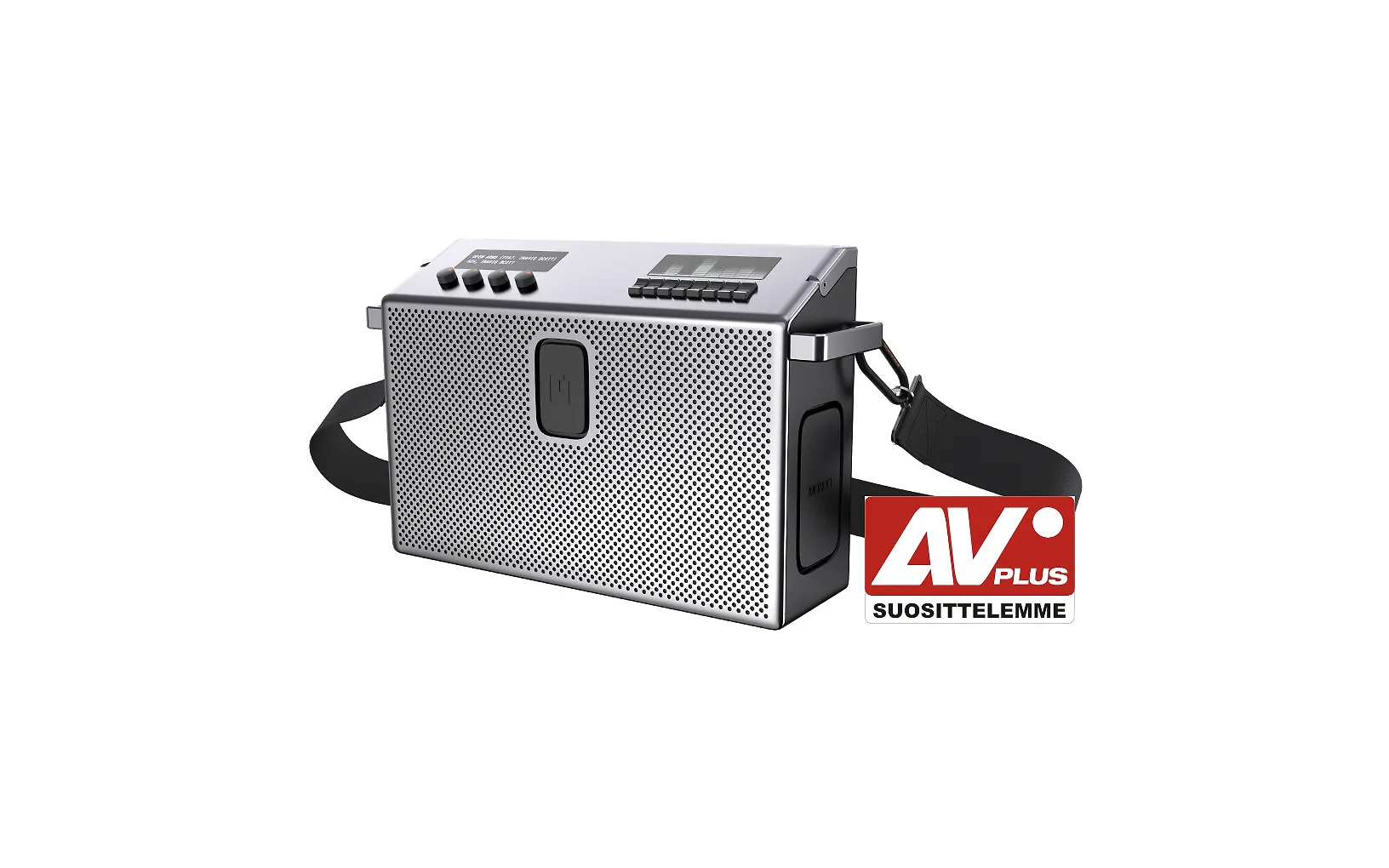 Mondo Speaker -Bluetooth-kaiutin, hopea/musta