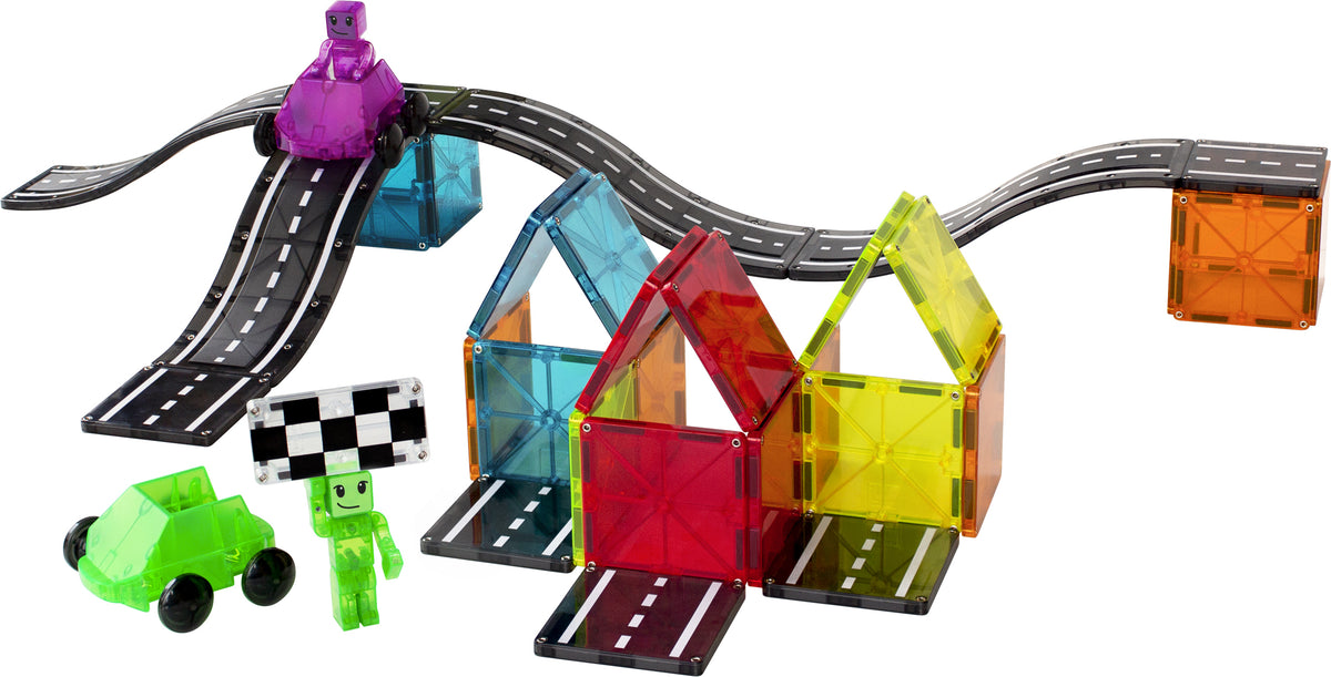 MAGNA-TILES® Downhill Duo -magneettirakennussarja, 40-osaa – kuva 4