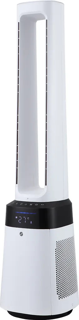 Ströme Gliding Grille Bladeless 2-in-1 tornituuletin ja ilmanpuhdistin, valkoinen
