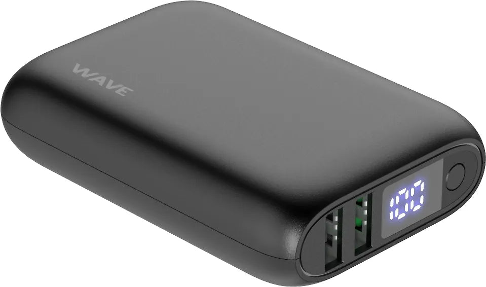 Wave Pocketpower -varavirtalähde, 10 000 mAh, musta