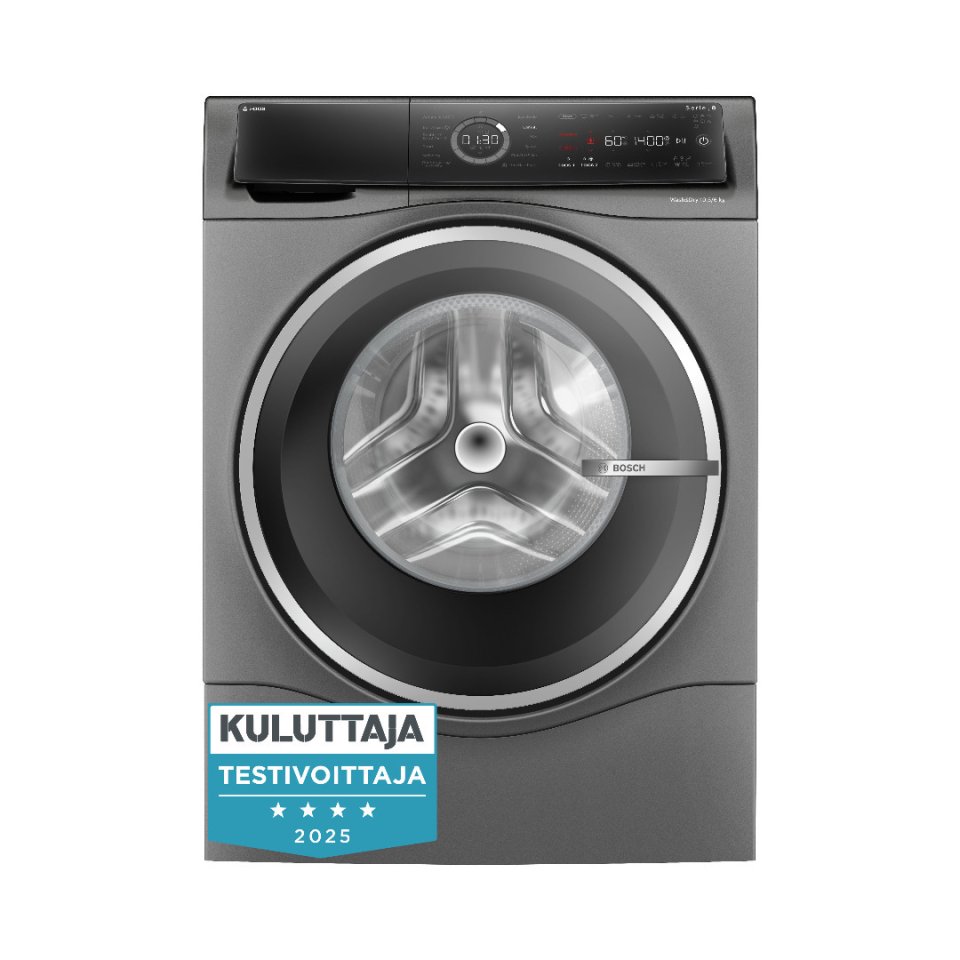 Bosch WNC254ARSN Serie 8 kuivaava pesukone, harmaa