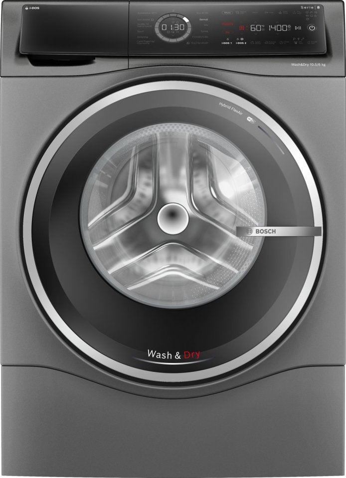Bosch WNC254ARSN Serie 8 kuivaava pesukone, harmaa