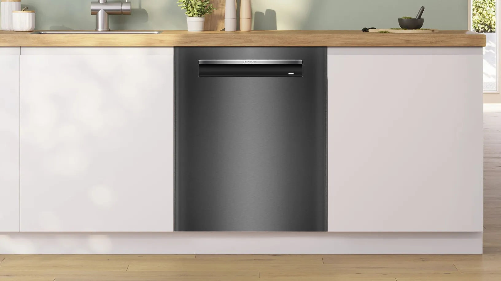 Bosch SMP4HCC03S Serie 4 astianpesukone, musta teräs
