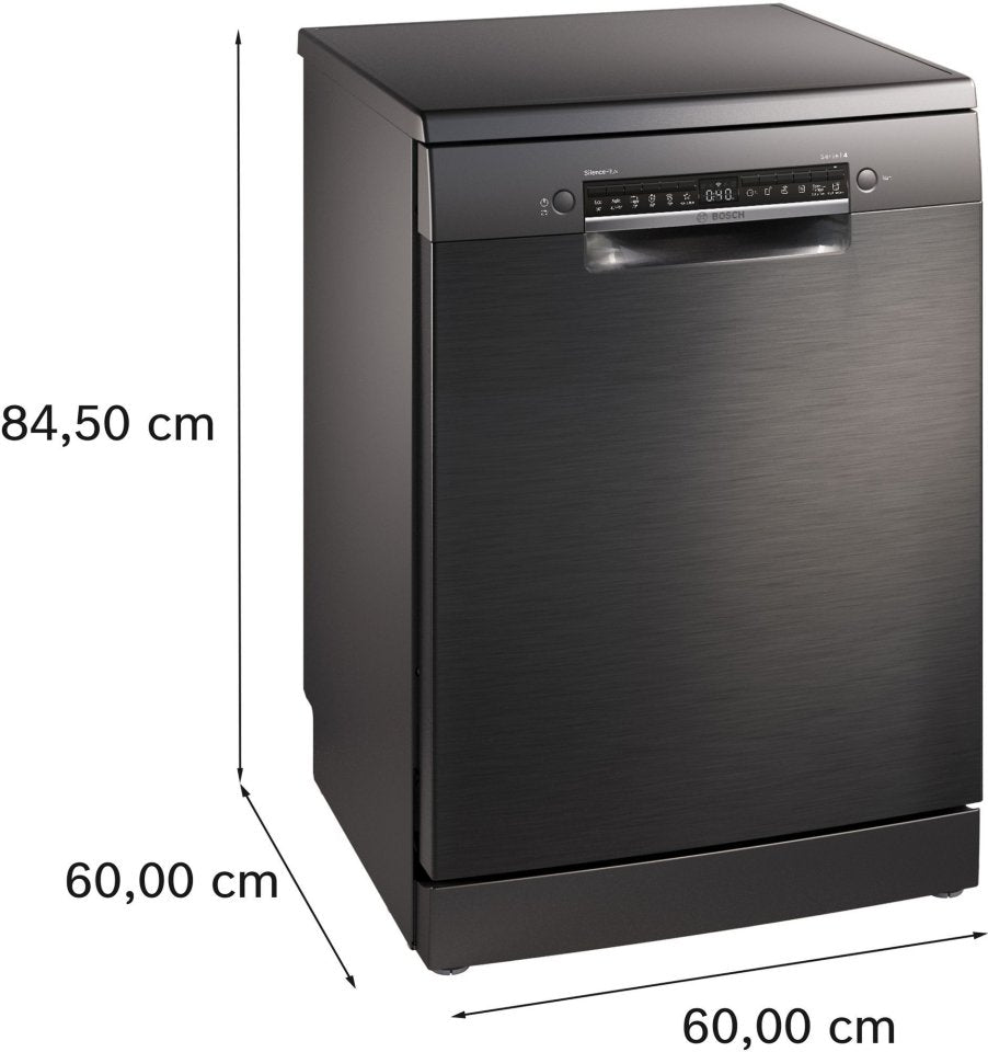 Bosch SMS4EMC06E Serie 4 astianpesukone, musta teräs