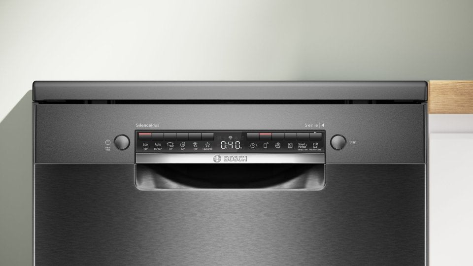 Bosch SMS4EMC06E Serie 4 astianpesukone, musta teräs