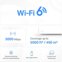 Mercusys Halo H80X WiFi 6 -Mesh-järjestelmä, 2-pack