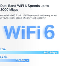 Mercusys Halo H80X WiFi 6 -Mesh-järjestelmä, 2-pack