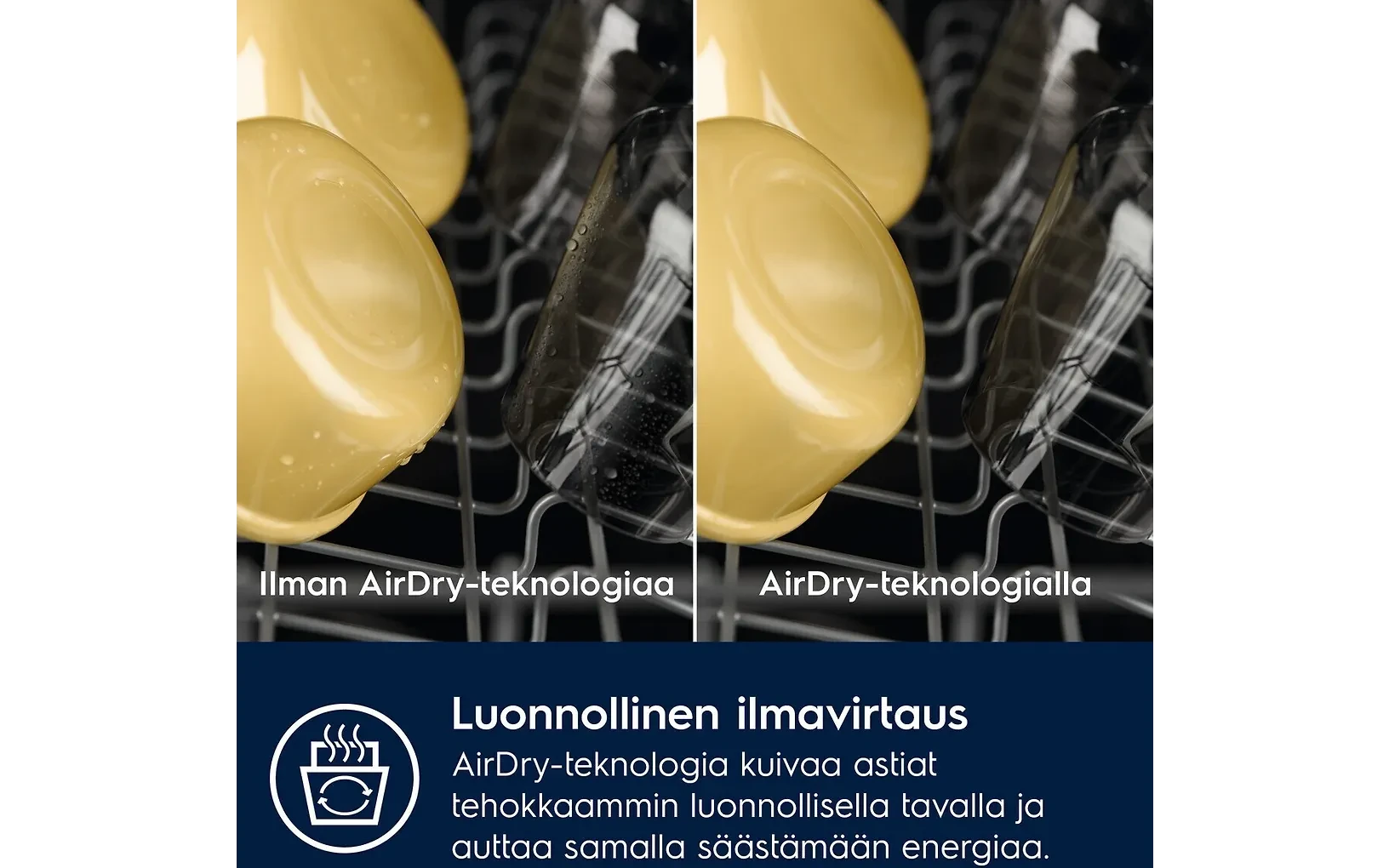 Electrolux 300 AirDry astianpesukone, teräs (ESA47405UX)