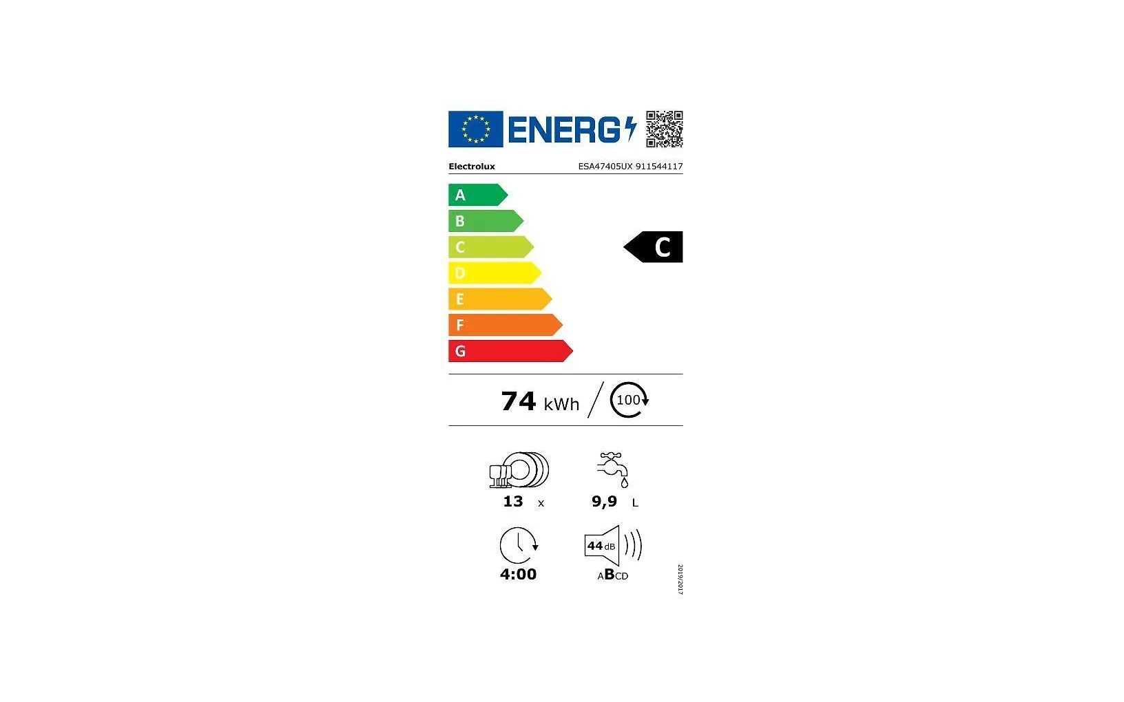 Electrolux 300 AirDry astianpesukone, teräs (ESA47405UX)