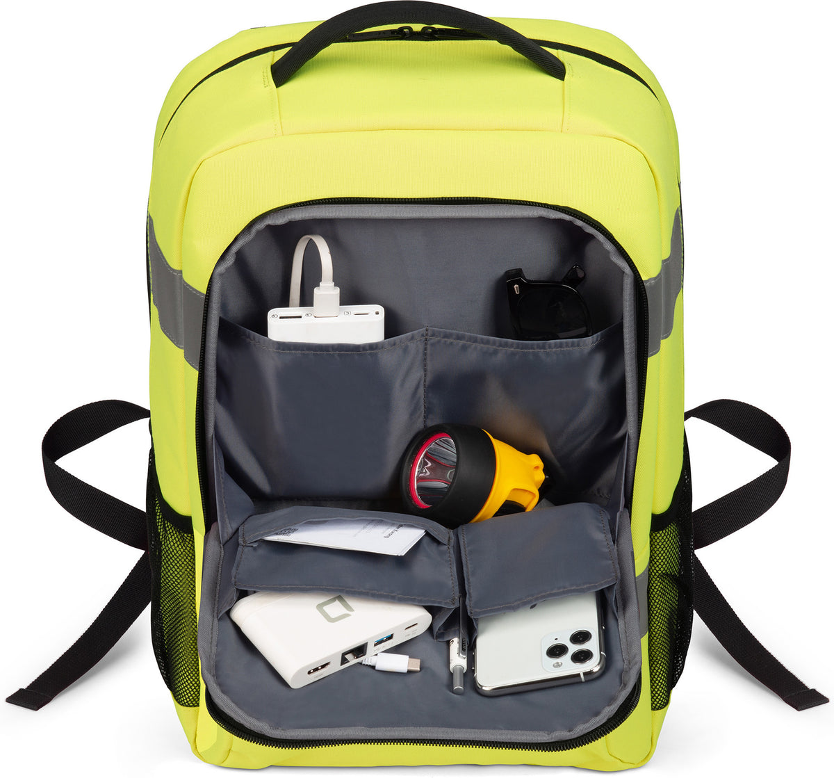 Dicota HI-VIS Base 24L -reppu, keltainen – kuva 5