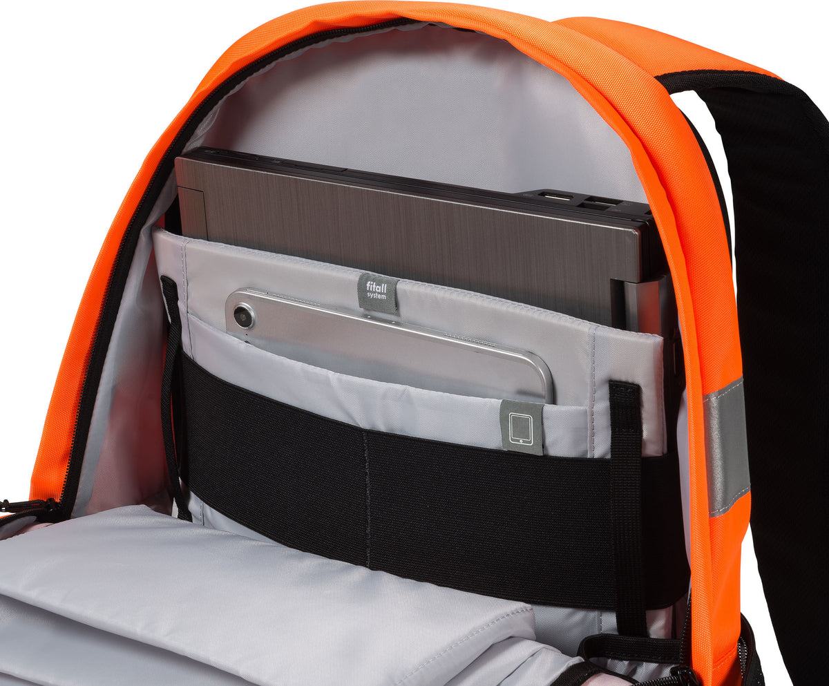 Dicota HI-VIS 25L -reppu, oranssi – kuva 6