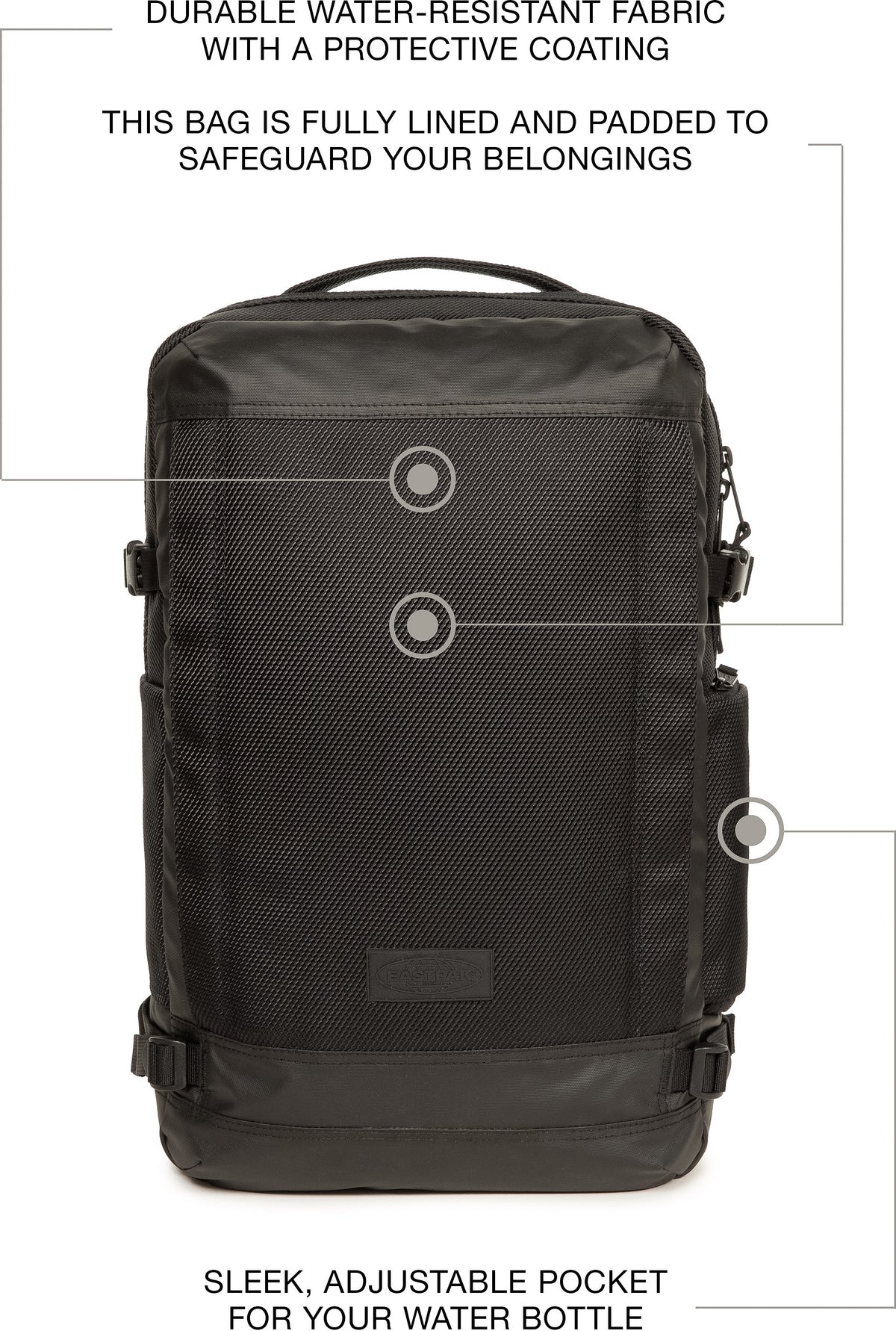 Eastpak TECUM M Cnnct Coat -reppu, musta – kuva 12