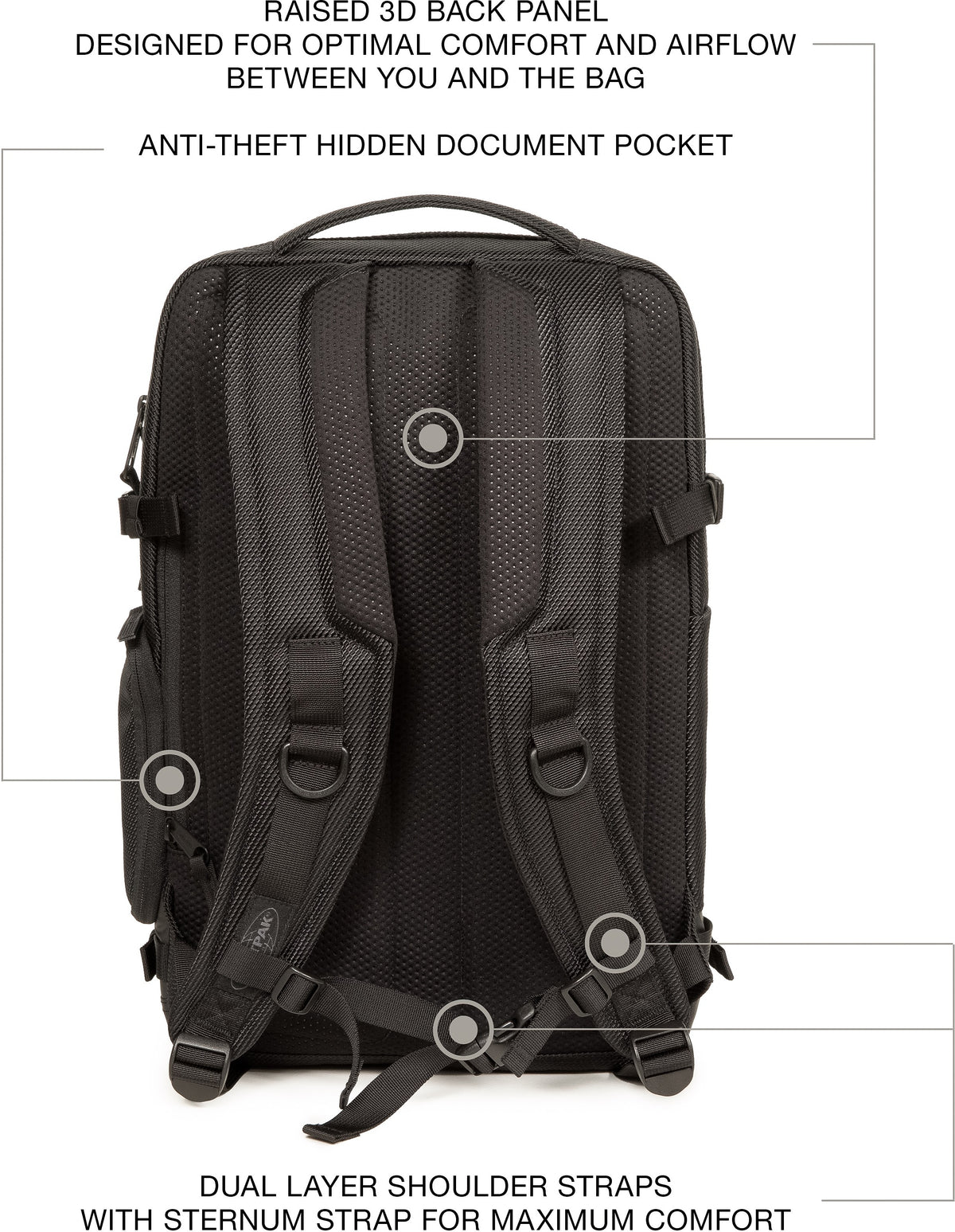 Eastpak TECUM M Cnnct Coat -reppu, musta – kuva 13