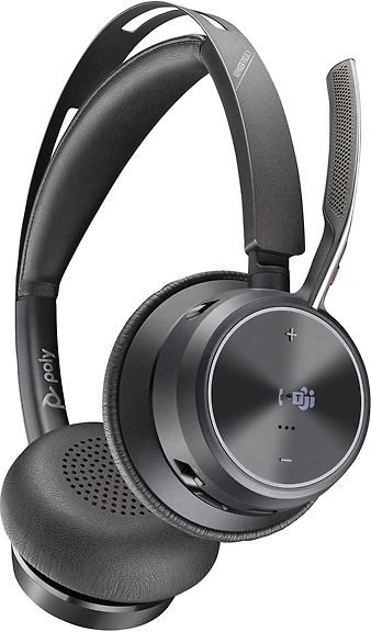 Poly Voyager Focus 2 Bluetooth-kuulokemikrofoni lataustelineellä, Microsoft Teams -sertifioitu – kuva 2